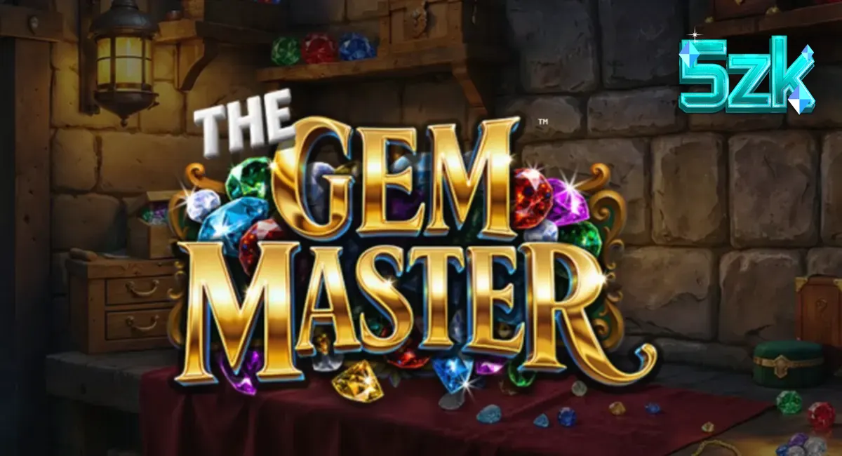 Tampilan visual slot The Gem Master dengan simbol permata berkilau